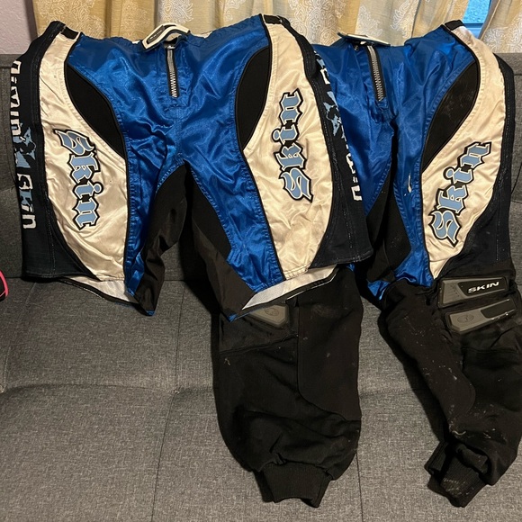 Skin Industries motocross pants and matching riding shorts. - Picture 1 of 8
